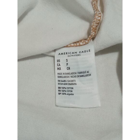 American Eagle Women’s Button Up Shacket Oversized Cream White Denim Size S - Picture 10 of 12